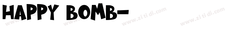 HAppy bomb字体转换